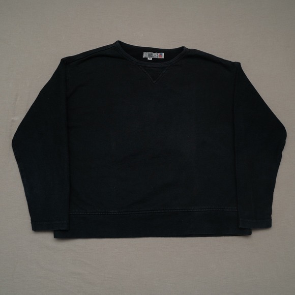 Other - Vintage 80s Black Sweatshirt‎ Single V USA Adult Medium XCEL World Wear